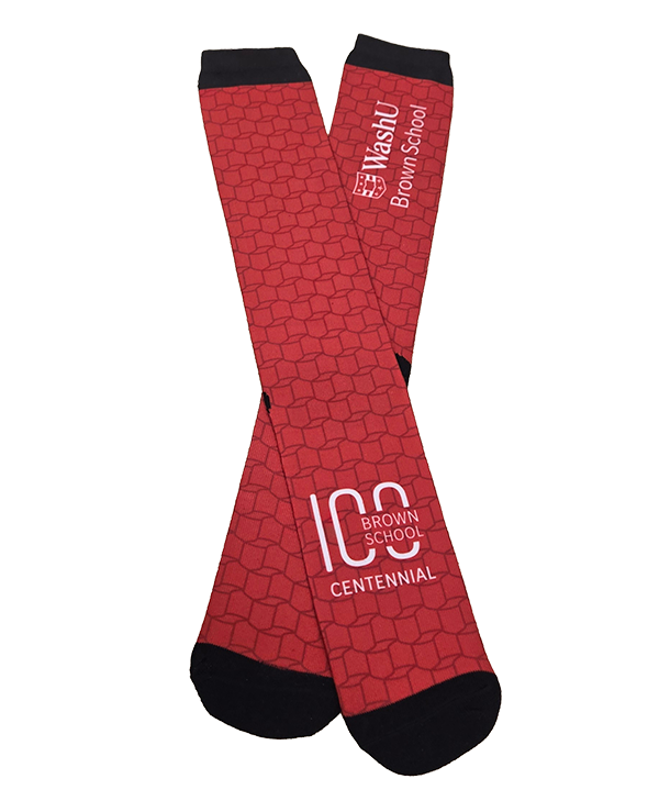 Brown School centennial socks