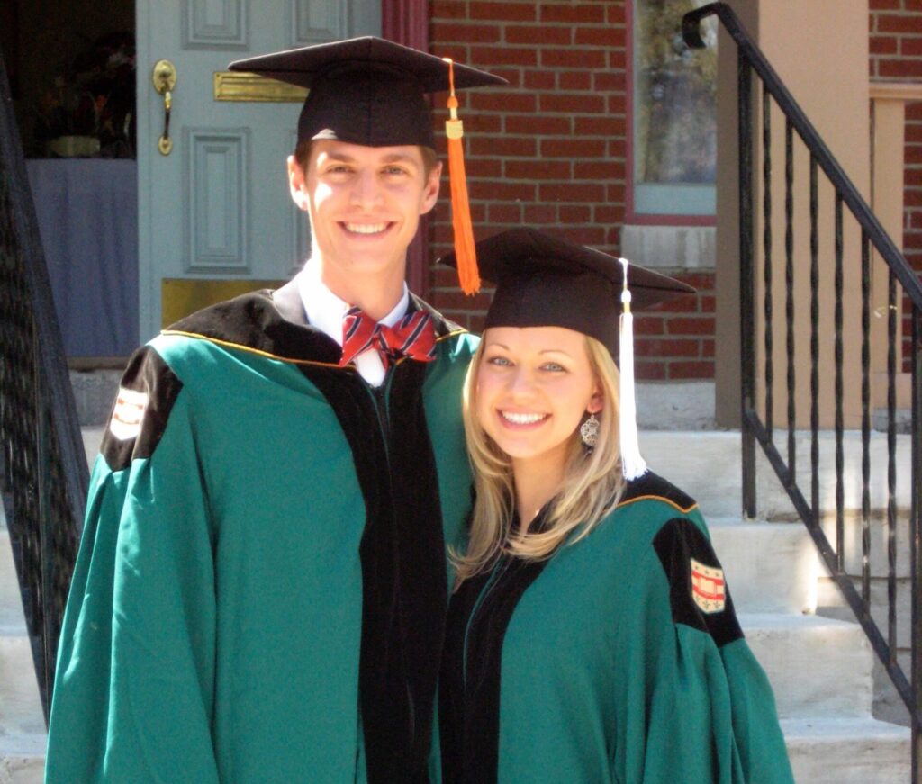 Christine Donahue Dill, AB ’08, and her husband, Stanley “Myers” Dill, BS ’08