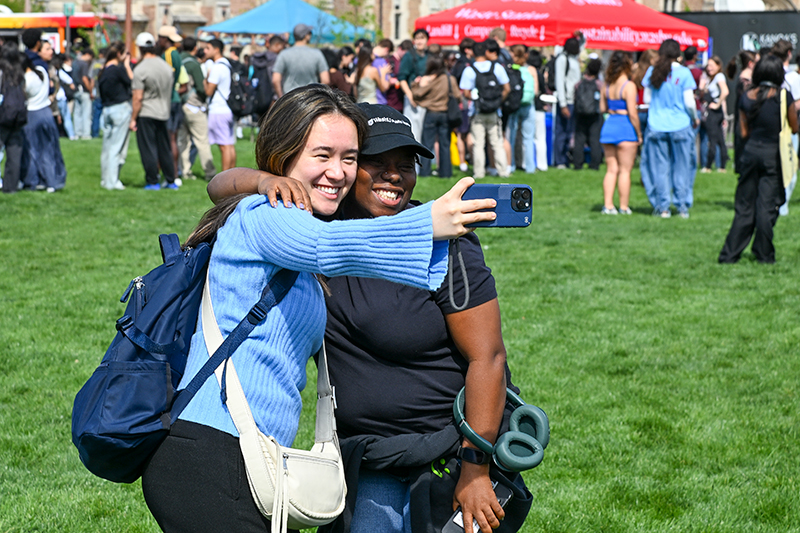 a student taking an ussie