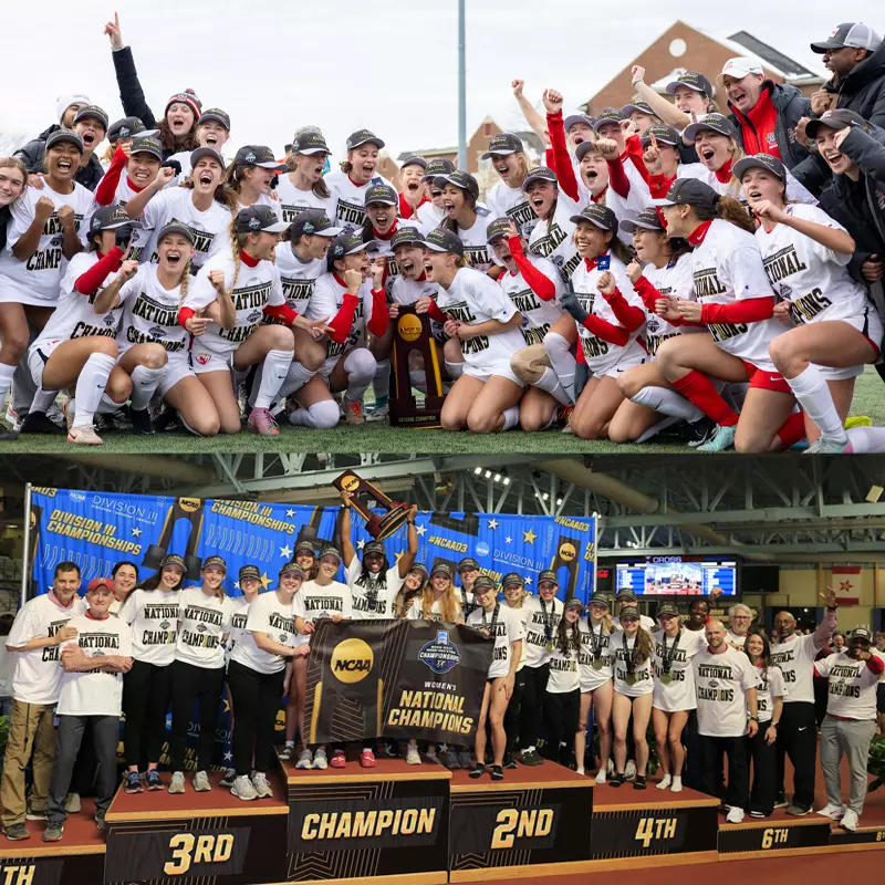 Women's soccer and women's track and field winning national championships